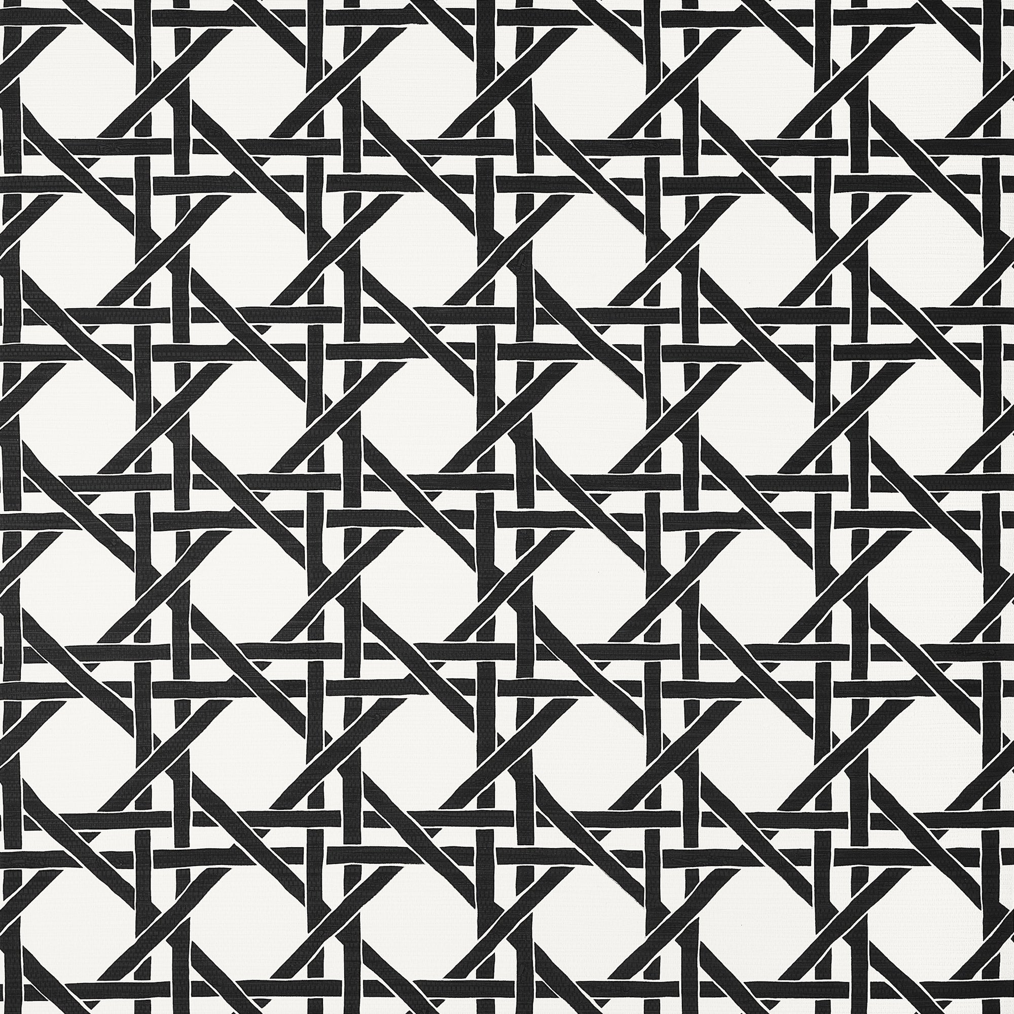 T15816 Canary Trellis Black Islander Wallpaper by Thibaut