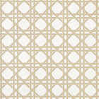 T15817 Canary Trellis Beige Islander Wallpaper by Thibaut