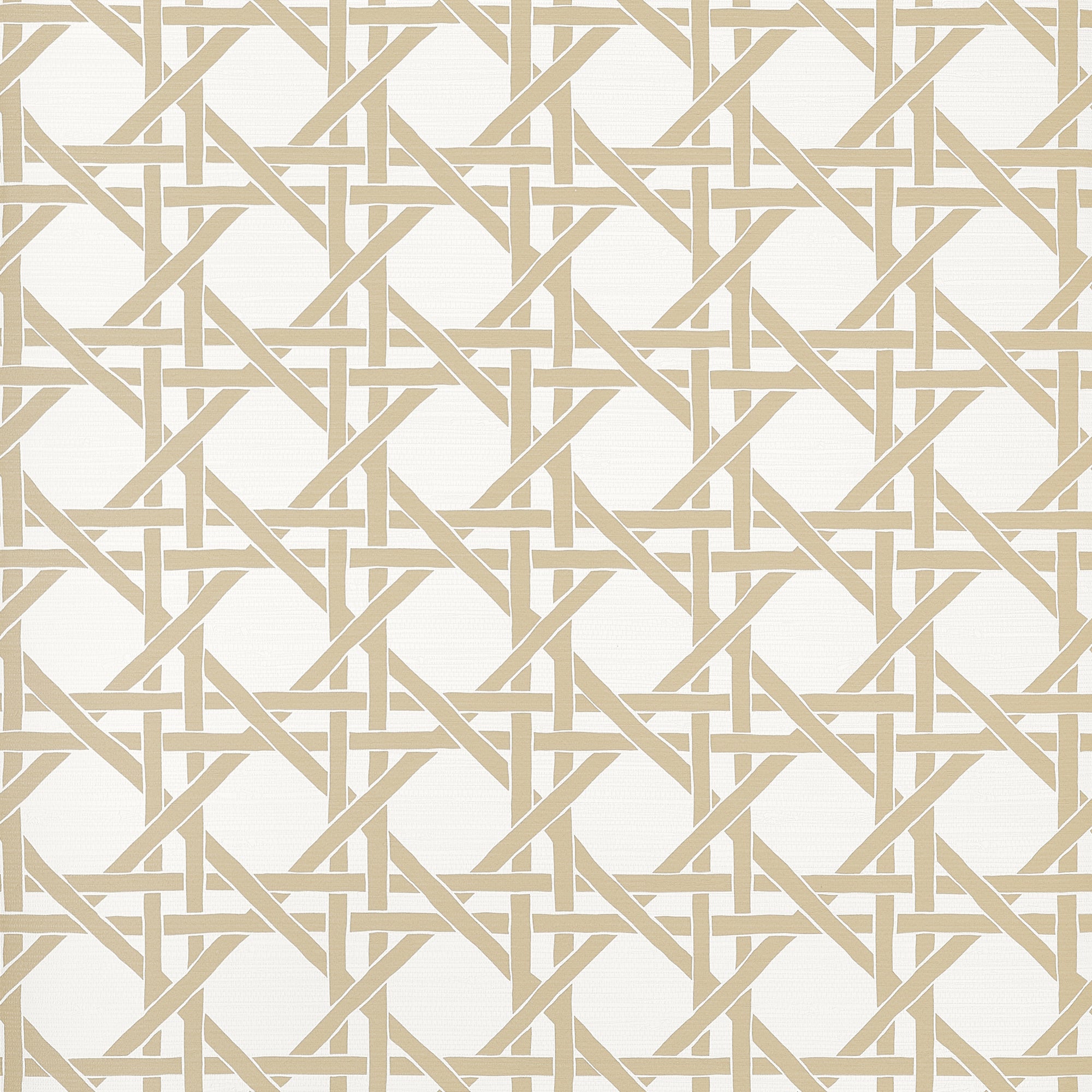 T15817 Canary Trellis Beige Islander Wallpaper by Thibaut