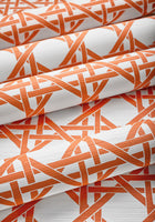 T15818 Canary Trellis Coral Islander Wallpaper by Thibaut