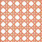 T15818 Canary Trellis Coral Islander Wallpaper by Thibaut
