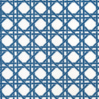 T15821 Canary Trellis Navy Islander Wallpaper by Thibaut