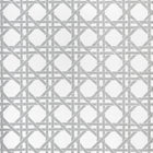 T15822 Canary Trellis Metallic Silver Islander Wallpaper by Thibaut