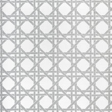 T15822 Canary Trellis Metallic Silver Islander Wallpaper by Thibaut