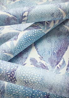 T15823 Under the Sea Turquoise and Plum Islander Wallpaper by Thibaut