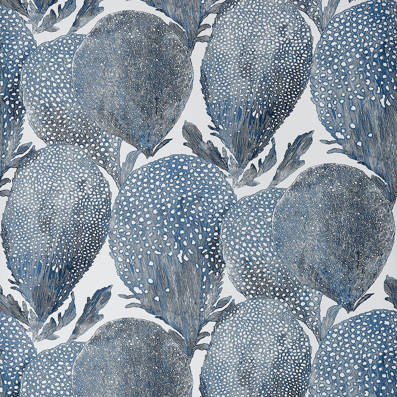 T15824 Under the Sea Navy Islander Wallpaper by Thibaut