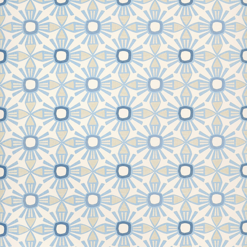T15830 Kona Blue and Beige Islander Wallpaper by Thibaut