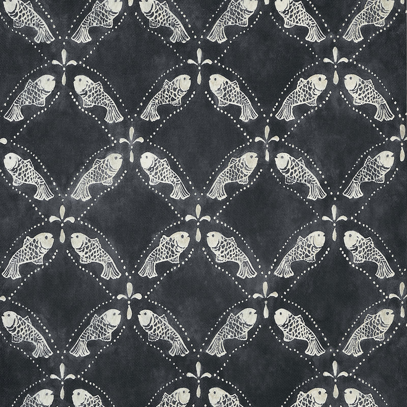 T15833 Santorini Black Islander Wallpaper by Thibaut