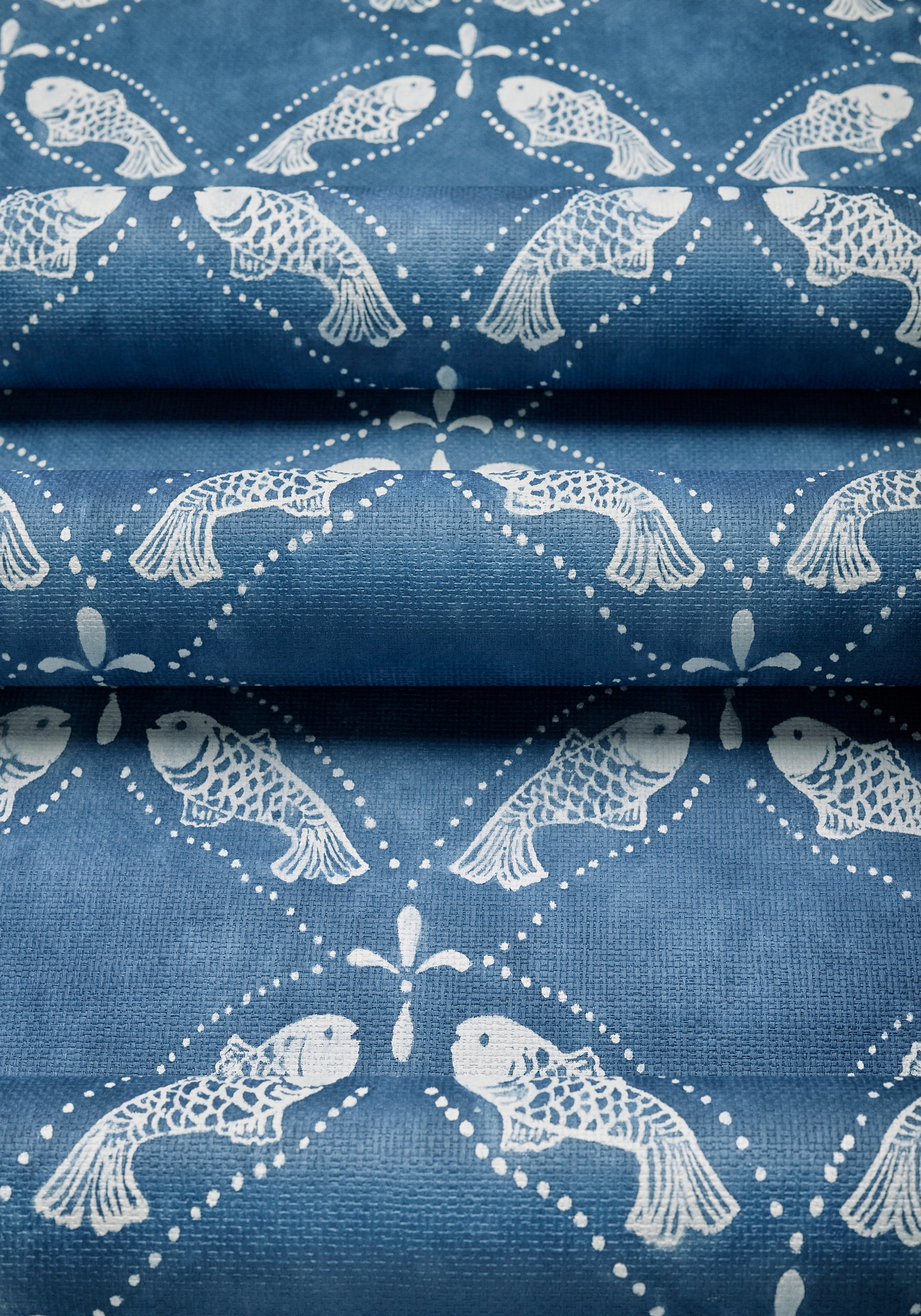 T15834 Santorini Navy Islander Wallpaper by Thibaut