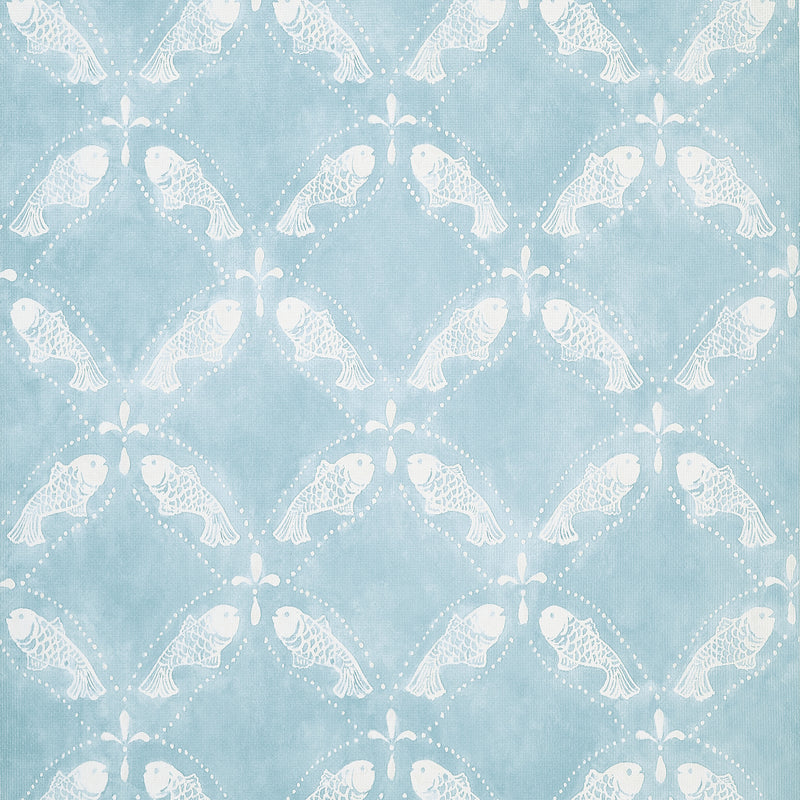 T15835 Santorini Light Blue Islander Wallpaper by Thibaut
