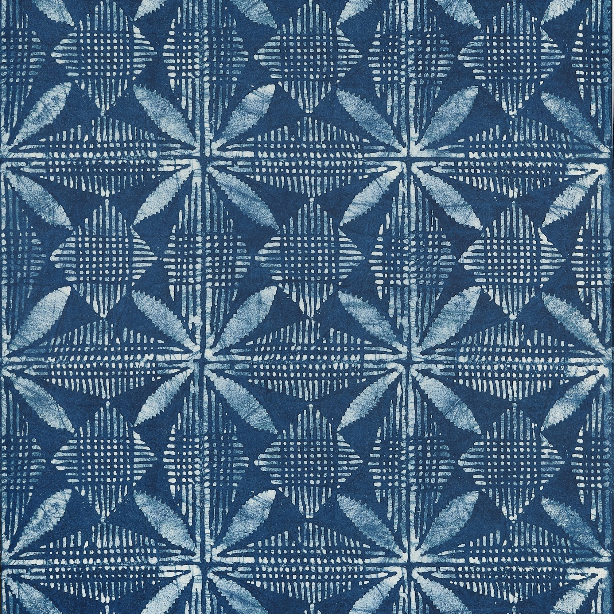 T15837 Tortuga Batik Navy Islander Wallpaper by Thibaut