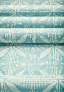 T15841 Tortuga Batik Turquoise Islander Wallpaper by Thibaut