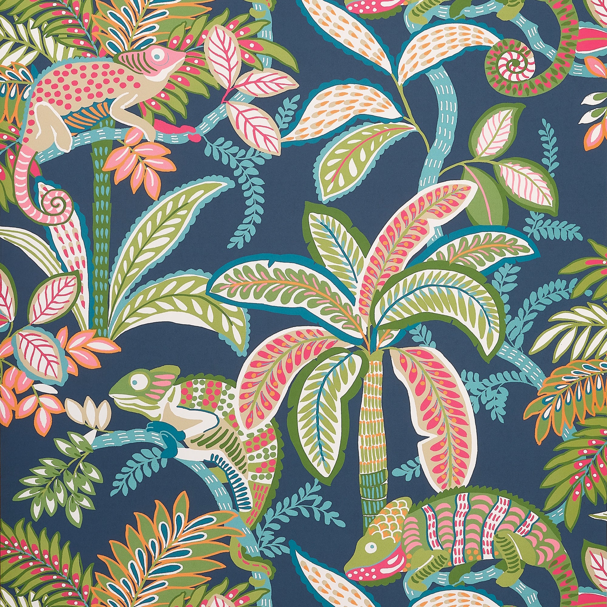 T15846 Iggy Navy Islander Wallpaper by Thibaut