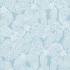 T15847 Island Orchid Light Blue Islander Wallpaper by Thibaut