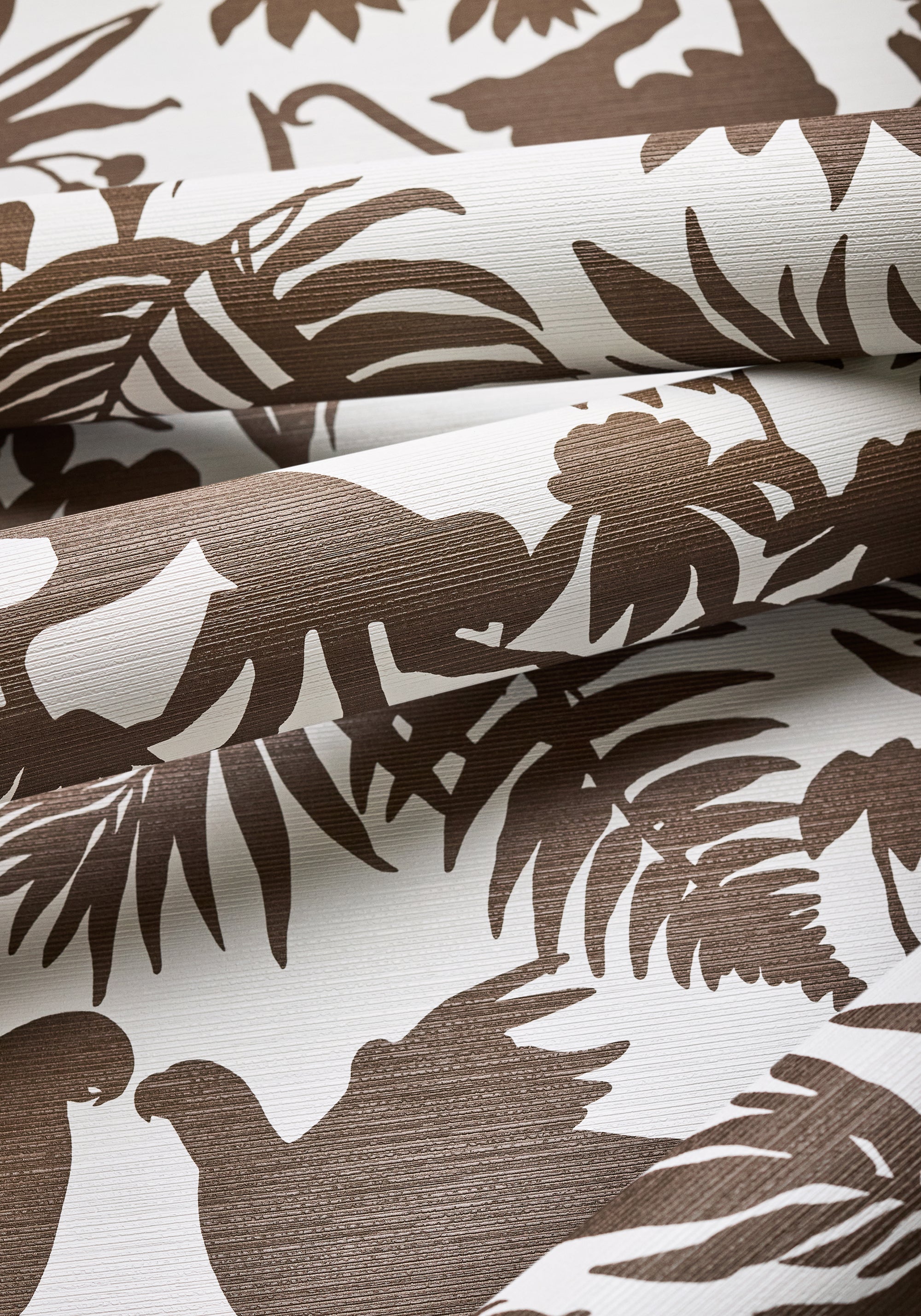 T15860 St. Kitts Brown Islander Wallpaper by Thibaut