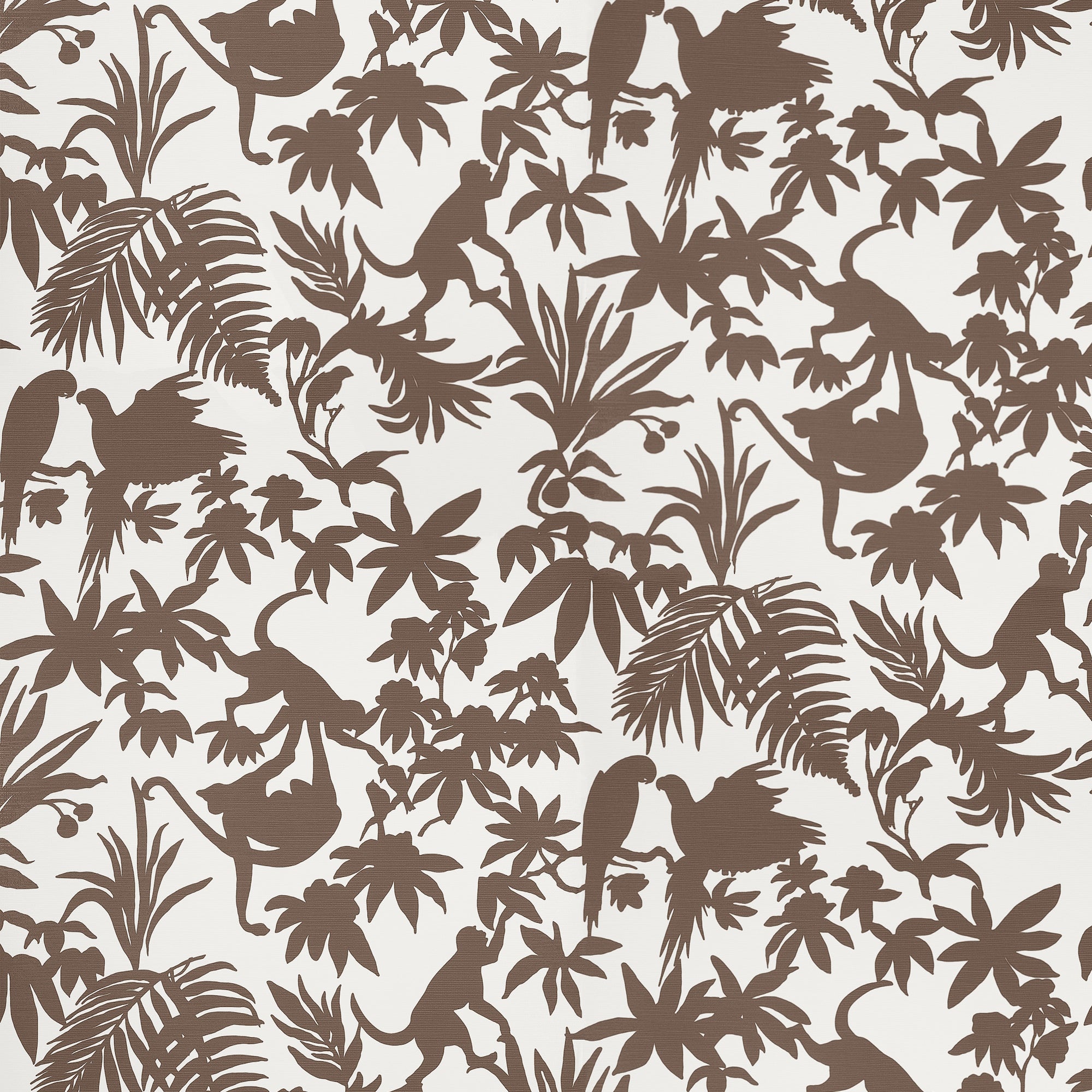 T15860 St. Kitts Brown Islander Wallpaper by Thibaut