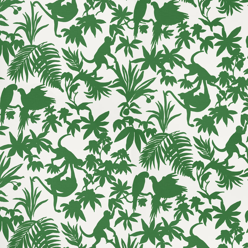 T15862 St. Kitts Green Islander Wallpaper by Thibaut