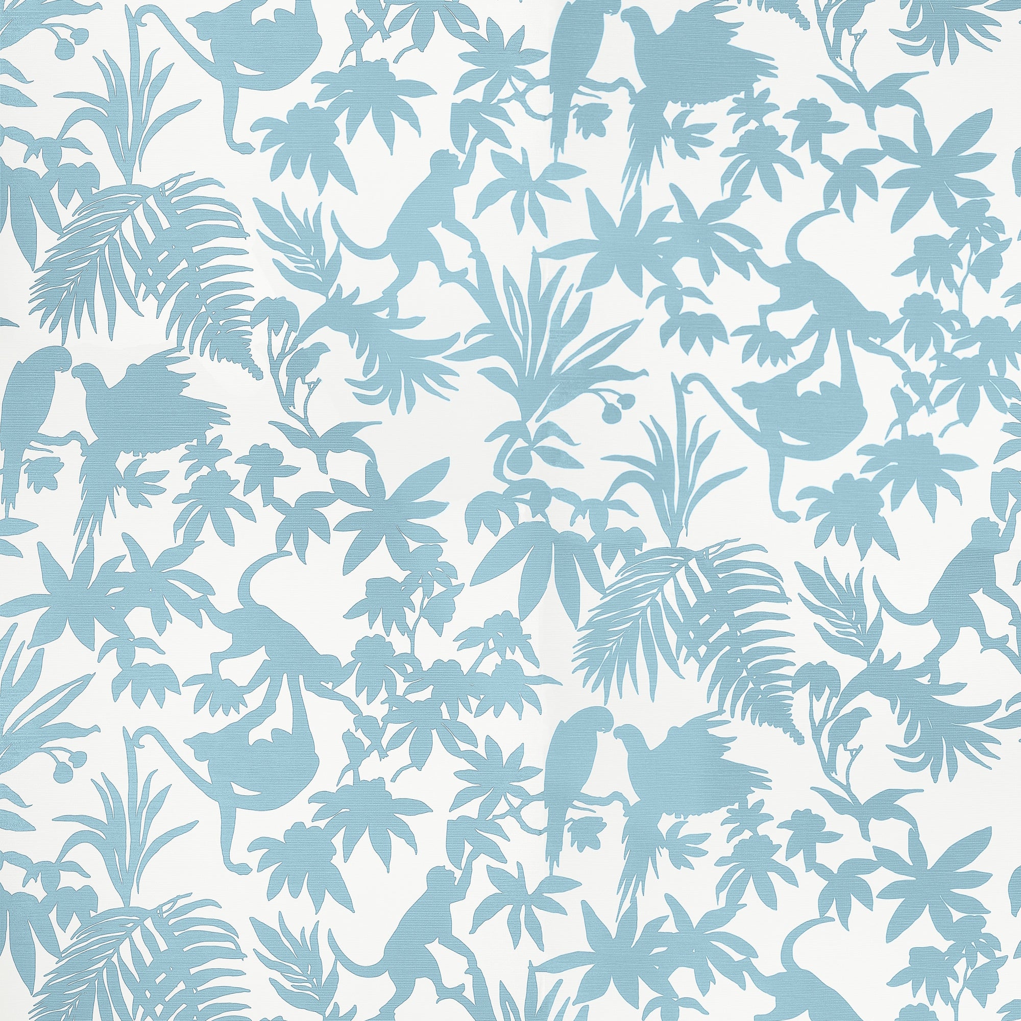 T15863 St. Kitts Blue Islander Wallpaper by Thibaut