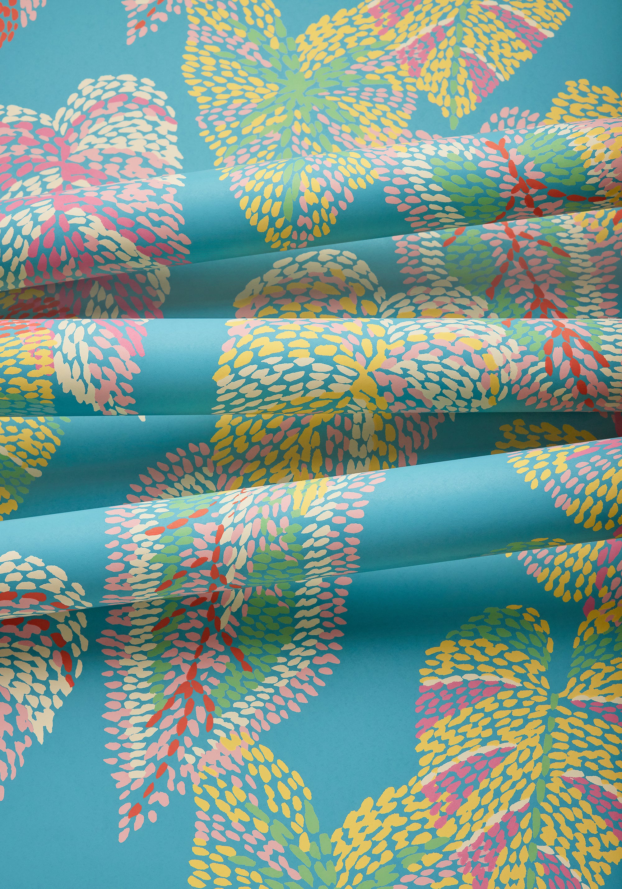 T15864 Delila Turquoise Islander Wallpaper by Thibaut