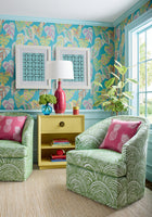 T15864 Delila Turquoise Islander Wallpaper by Thibaut