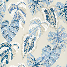 T15865 Delila Blue and Beige Islander Wallpaper by Thibaut