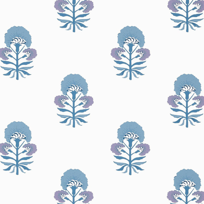 T16216 Tybee Bud Kismet Lavender and Blue Wallpaper by Thibaut