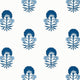 Tybee Bud Kismet Blue and White Wallpaper by Thibaut