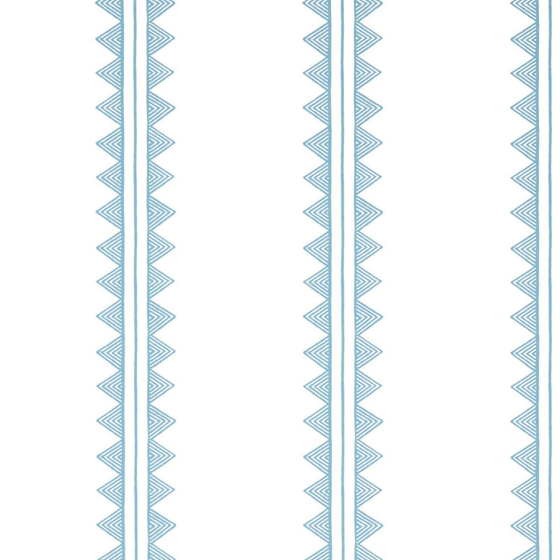 T16228 Agave Stripe Kismet French Blue Wallpaper by Thibaut