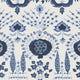 Mendoza Suzani Kismet Blue and White Wallpaper by Thibaut