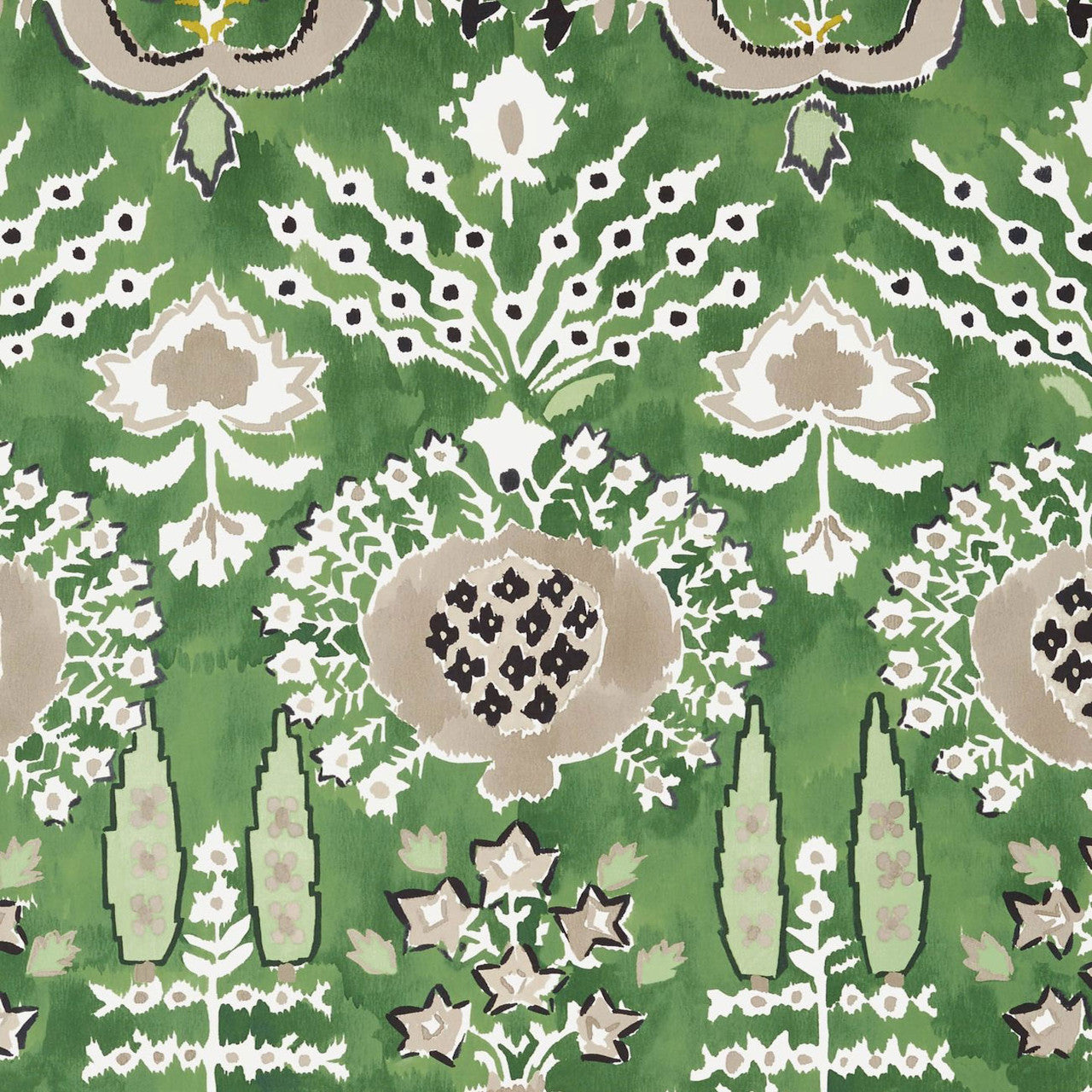 T16242 Mendoza Suzani Kismet Green Wallpaper by Thibaut