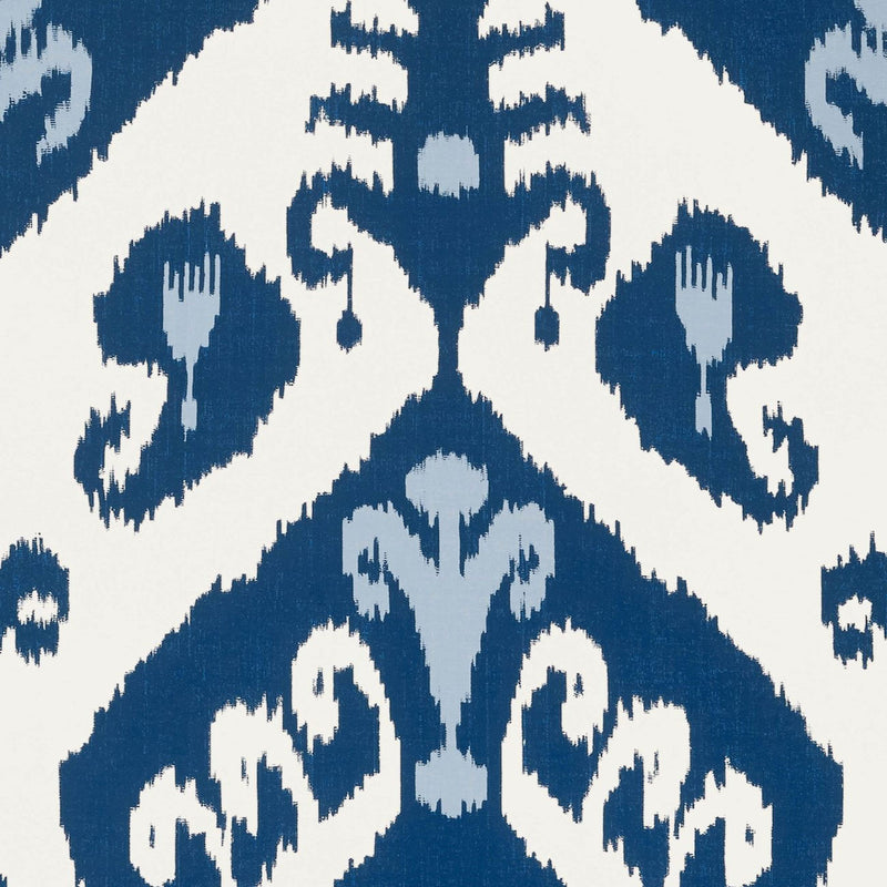 T16245 Indies Ikat Kismet Navy Wallpaper by Thibaut