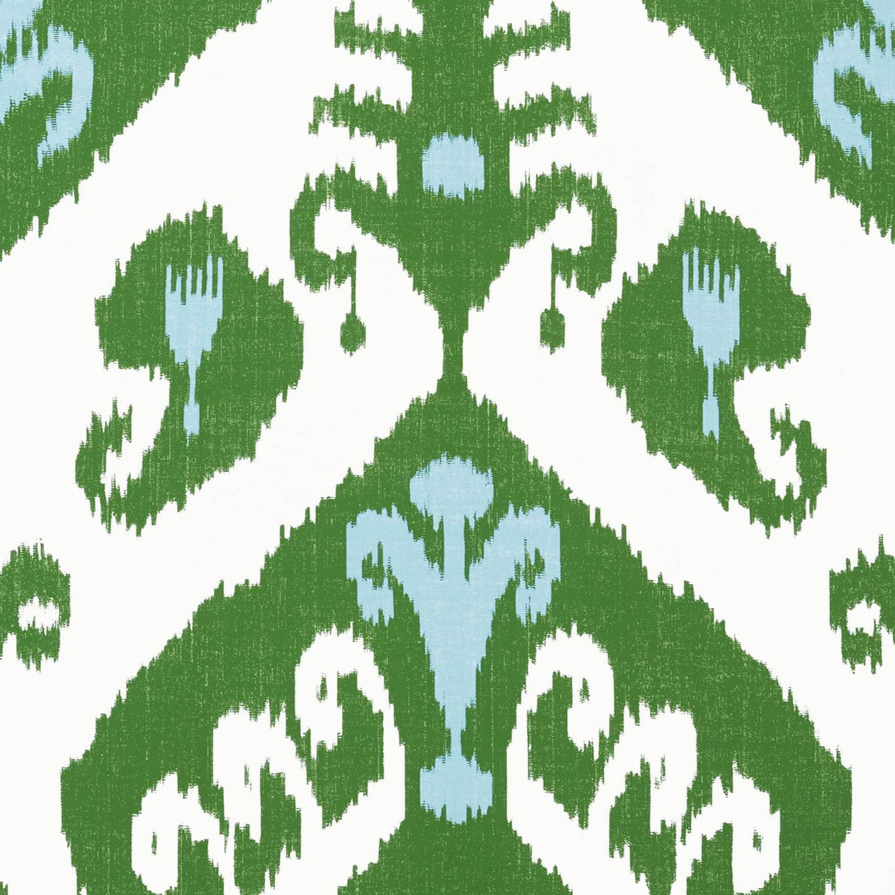 T16246 Indies Ikat Kismet Green Wallpaper by Thibaut