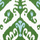Indies Ikat Kismet Green Wallpaper by Thibaut