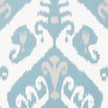 Indies Ikat Kismet French Blue Wallpaper by Thibaut