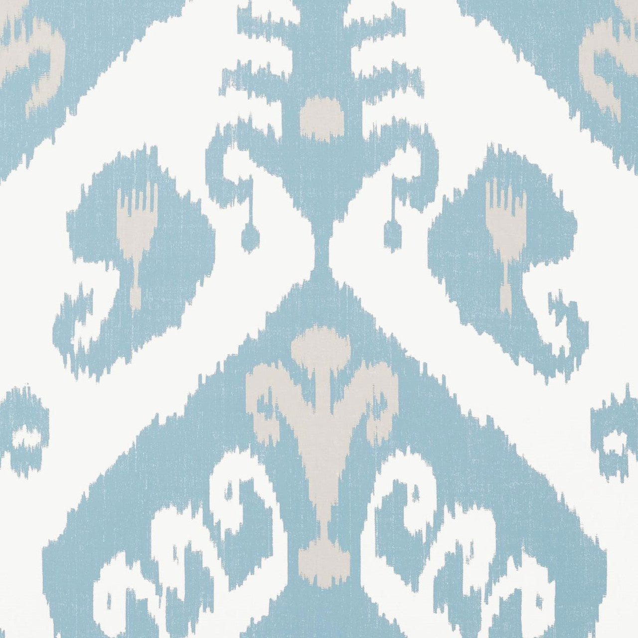 T16248 Indies Ikat Kismet French Blue Wallpaper by Thibaut