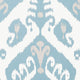 Indies Ikat Kismet French Blue Wallpaper by Thibaut