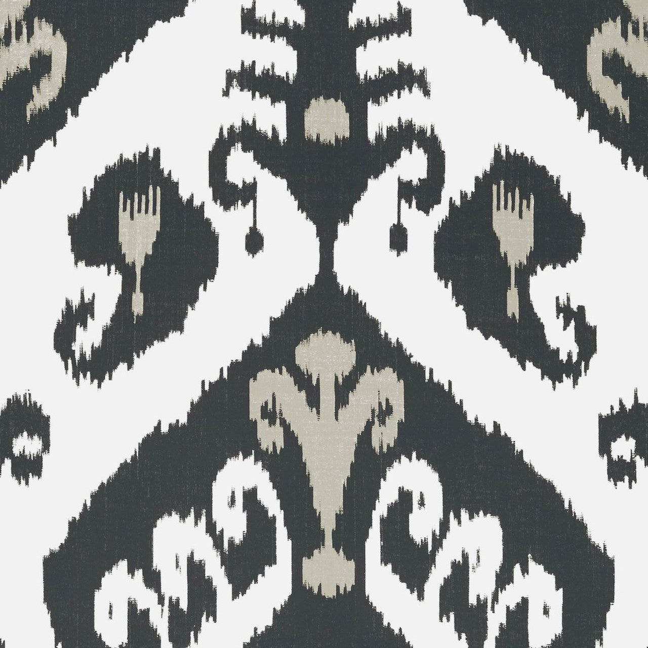 T16250 Indies Ikat Kismet Black Wallpaper by Thibaut