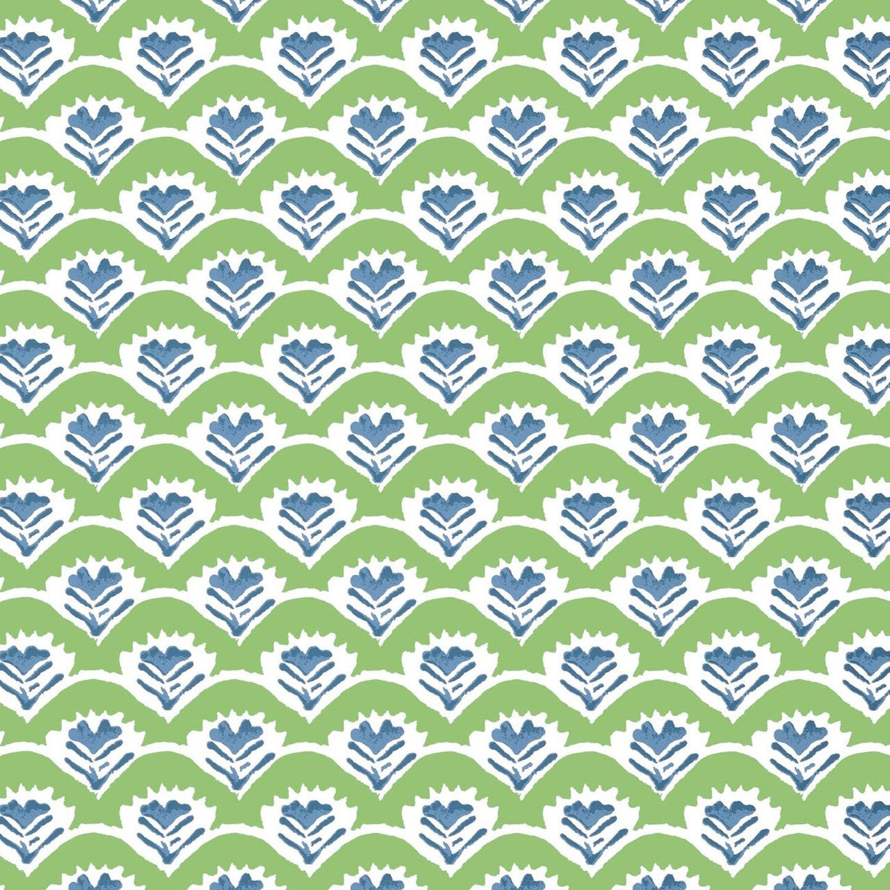 T16251 Emily Kismet Green and Blue Wallpaper by Thibaut