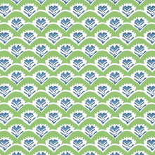 T16251 Emily Kismet Green and Blue Wallpaper by Thibaut