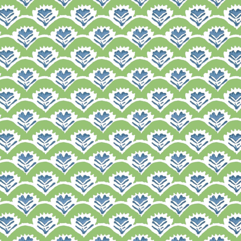 T16251 Emily Kismet Green and Blue Wallpaper by Thibaut