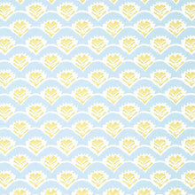 T16253 Emily Kismet Yellow and Blue Wallpaper by Thibaut