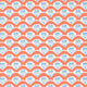 Emily Kismet Coral and Blue Wallpaper by Thibaut