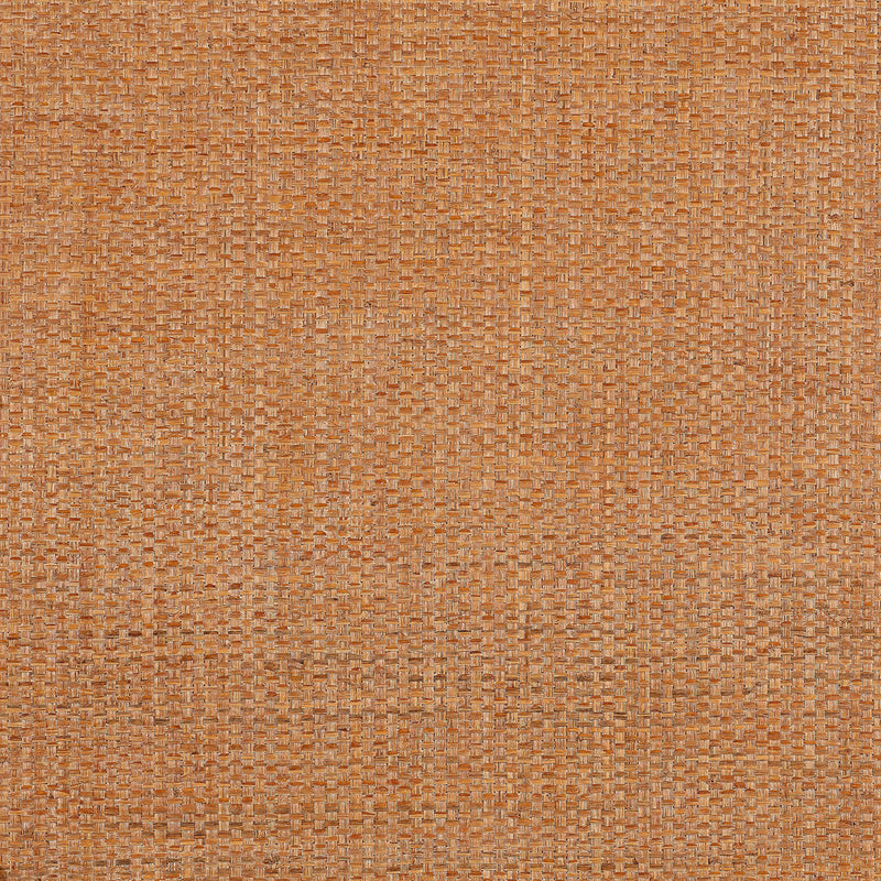 T19606 Lauderdale Grasscloth Resource Volume 6 Pumpkin Wallpaper by Thibaut