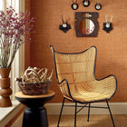 T19606 Lauderdale Grasscloth Resource Volume 6 Pumpkin Wallpaper by Thibaut