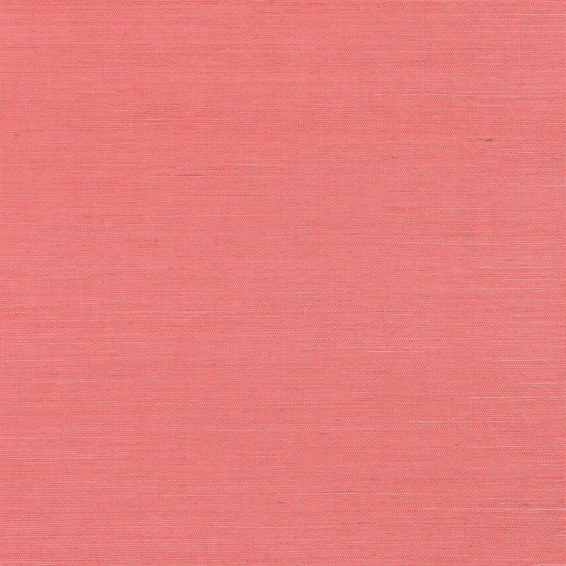 T19627 Shang Extra Fine Sisal Grasscloth Resource Volume 6 Coral Wallpaper by Thibaut