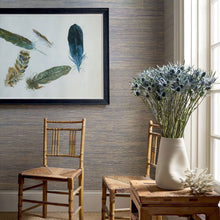 T19652 Sydney Grasscloth Resource Volume 6 Royal Blue Wallpaper by Thibaut