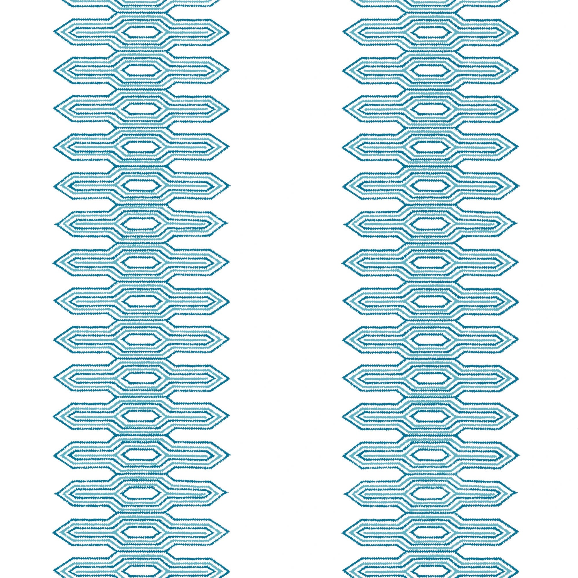 T20811 Nola Stripe Aqua Eden Wallpaper by Thibaut