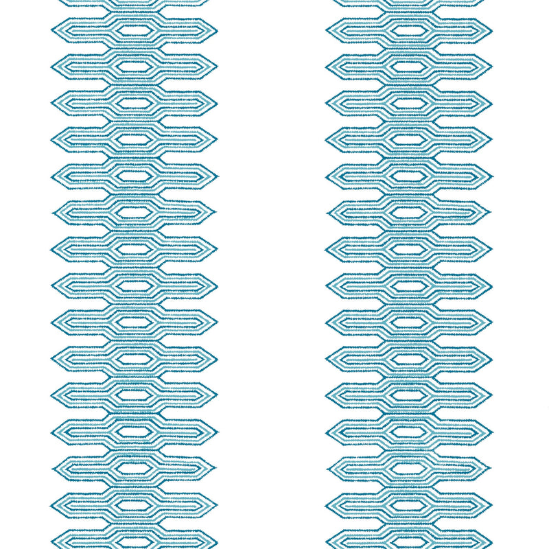 T20811 Nola Stripe Aqua Eden Wallpaper by Thibaut
