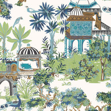 T20820 Mystic Garden Blue and Green Eden Wallpaper by Thibaut