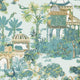 Mystic Garden Spa Blue Eden Wallpaper by Thibaut